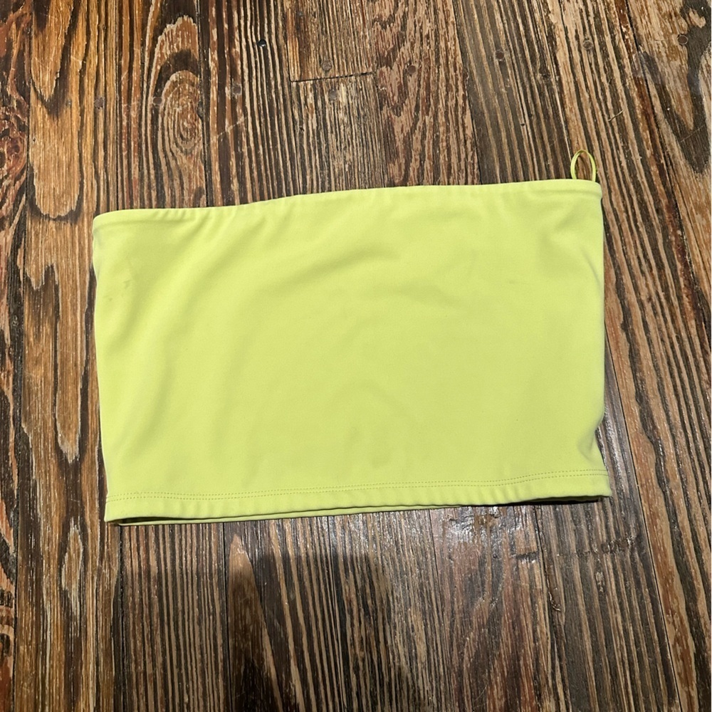 Express BODY CONTOUR Bright Green TUBE Top
